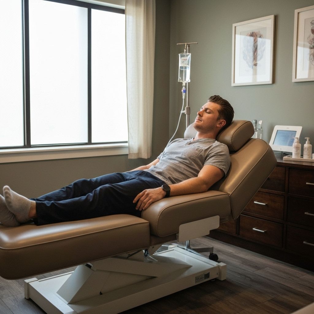 IV therapy and vitamin infusions in Kailua, Oahu - Administered in luxury massage chair at Alohi Med Spa